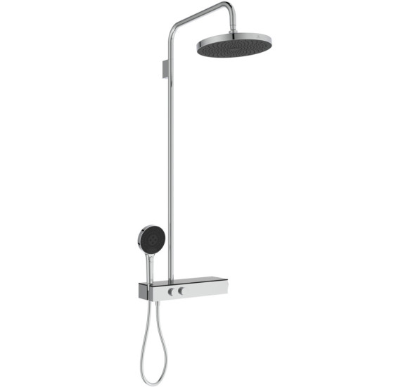 Ideal Standard Solos termostatinė dušo sistema, chromo spalvos