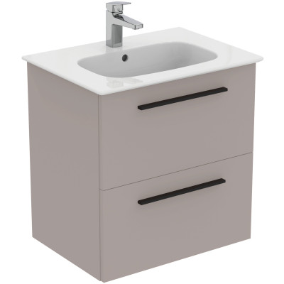 KOMPLEKTAS: Ideal Standard I.Life A vonios spintelė su praustuvu 60cm, Greige matt spalva