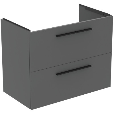 KOMPLEKTAS: Ideal Standard I.Life A vonios spintelė su praustuvu 80cm, Quartz grey matt spalva