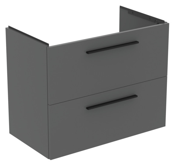 KOMPLEKTAS: Ideal Standard I.Life A vonios spintelė su praustuvu 80cm, Quartz grey matt spalva