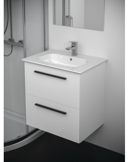 KOMPLEKTAS: Ideal Standard I.Life A vonios spintelė su praustuvu 60cm, balta matinė spalva