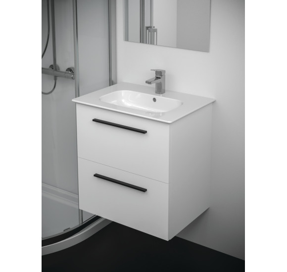 KOMPLEKTAS: Ideal Standard I.Life A vonios spintelė su praustuvu 60cm, balta matinė spalva