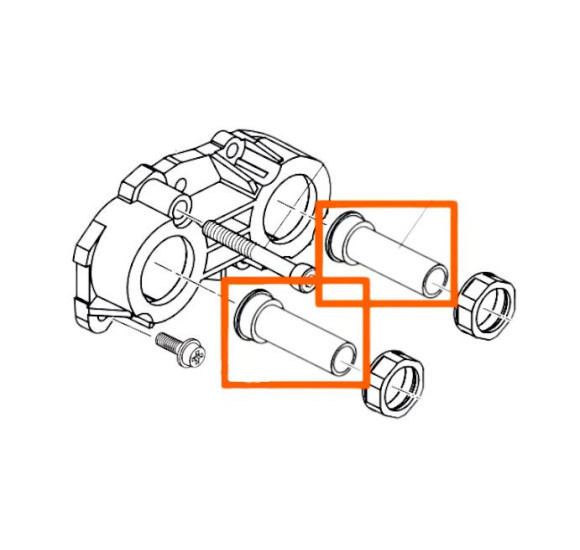 Ideal Standard NAVIGO maišytuvų per trumpai nupjautų mygtukų komplektas A861582NU