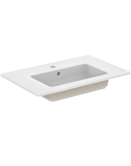 Ideal Standard Eurovit montuojamas praustuvas 71 cm, su persipylimo anga, baltos spalvos