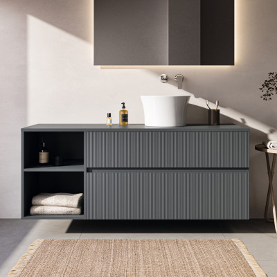 Ideal Standard Finesse pakabinama spintelė su stalviršiu 140x50x58, pasirenkamos spalvos
