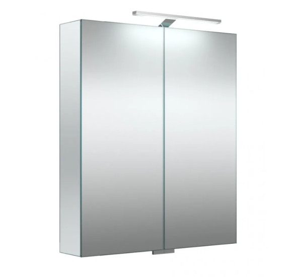 KAMĖ Garda veidrodinė spintelė su LED apšvietimu 60 x 70 x 13 cm