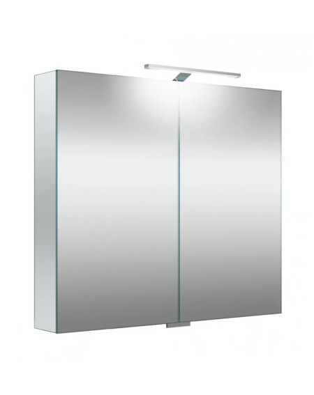 KAMĖ Garda veidrodinė spintelė su LED apšvietimu 80 x 70 x 13 cm