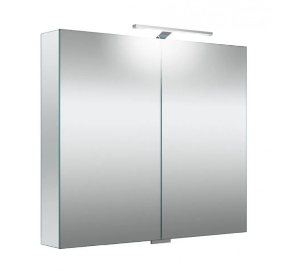 KAMĖ Garda veidrodinė spintelė su LED apšvietimu 80 x 70 x 13 cm