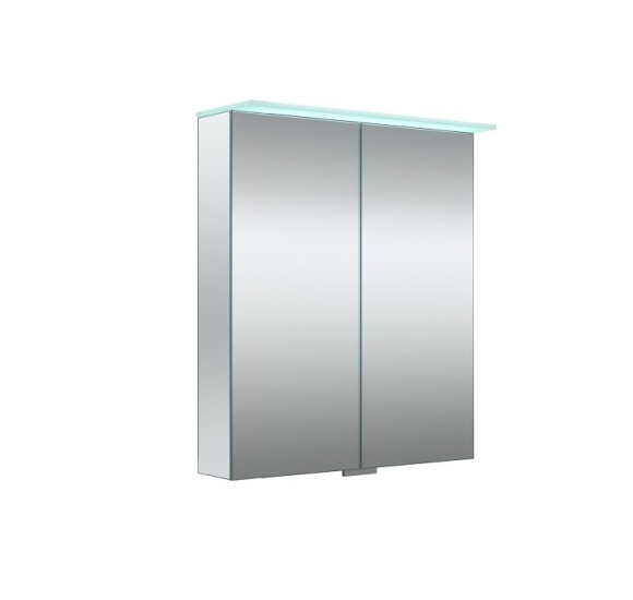 KAMĖ Vetro veidrodinė spintelė su LED apšvietimu 60 x 71 x 13 cm