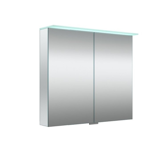 KAMĖ Vetro veidrodinė spintelė su LED apšvietimu 80 x 71 x 13 cm