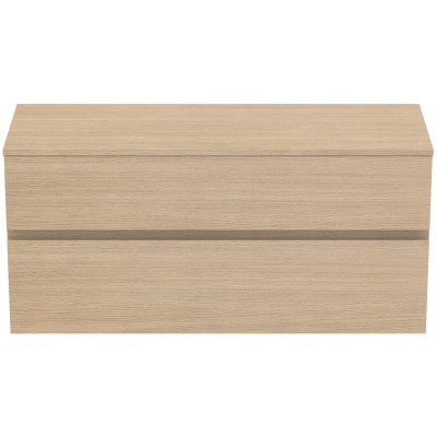 Ideal Standard Finesse pakabinama spintelė praustuvui su stalviršiu ir dviem stalčiais, 120 x 44 cm, pasirinkite spalvą