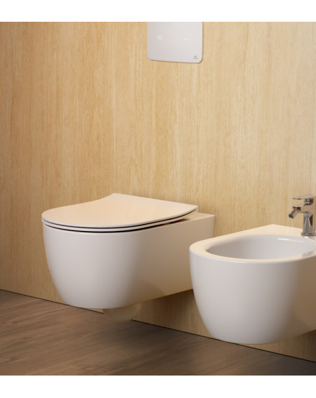 Ideal Standard Blend Curve pakabinamas klozetas su "Slim Soft Close" dangčiu, Aquablade® nuleidimo technologija
