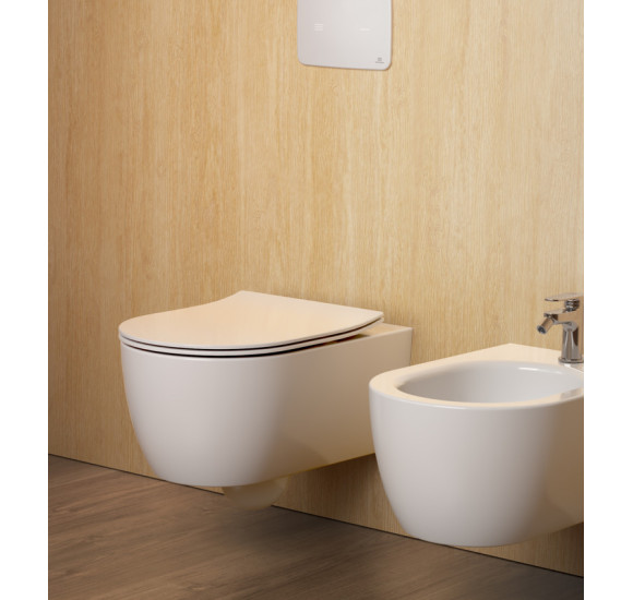 Ideal Standard Blend Curve pakabinamas klozetas su "Slim Soft Close" dangčiu, Aquablade® nuleidimo technologija