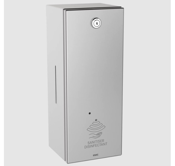 KWC Rodan elektroninis dezinfekanto dozatorius iš nerūdijančio plieno, 800ml talpos, matinis