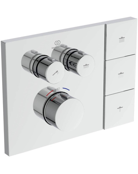 Ideal Standard CeraTherm Navigo Solos potinkinis termostatinis dušo maišytuvas, pasirinkite spalvą
