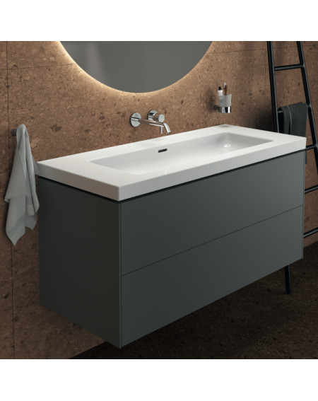 Ideal Standard Extra praustuvas 121 cm, be skylės maišytuvui, su perpildymo anga